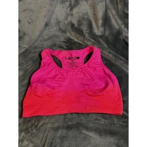 Tarea by Rue21 Sports Bra Womens XL Seamless Racerback Ombre Gym Workout Fitness